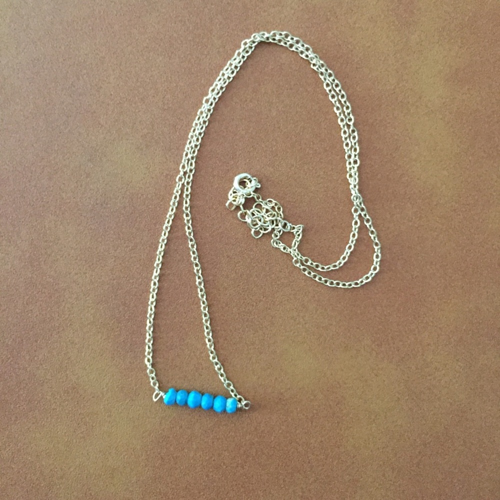 Kris Nations Mystic Bar turquoise necklace